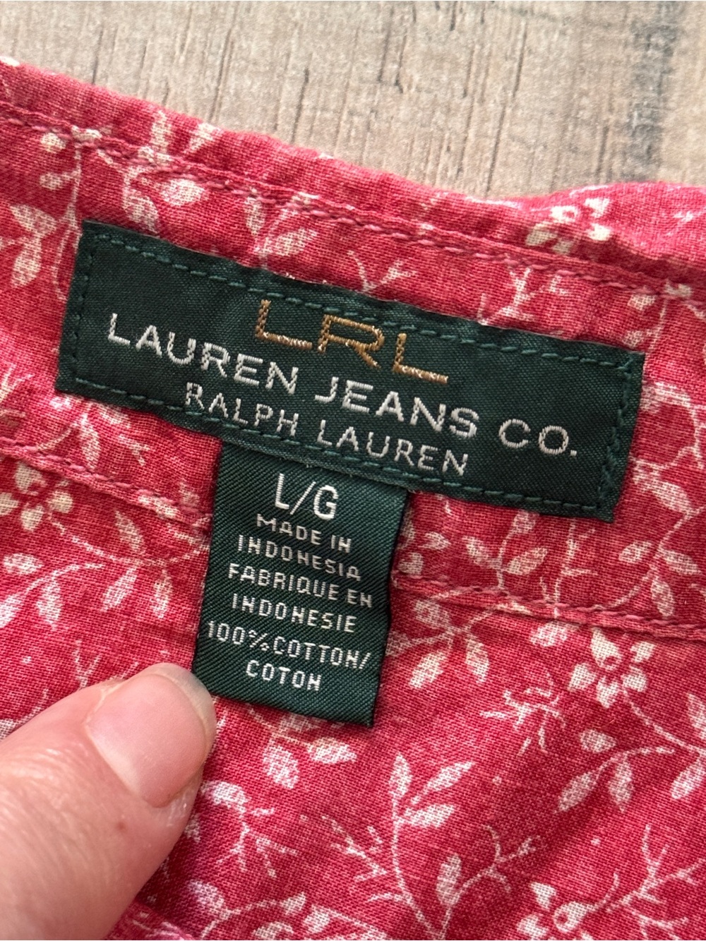 Ralph Lauren LRL Lauren Jeans Co Floral Button Up Shirt - Picture 6 of 9